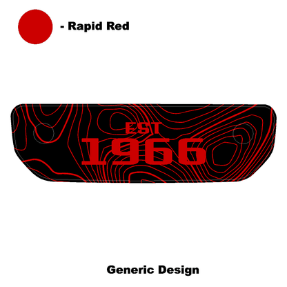 1966 Topographic Shifter Plate (Printed Series + Acrylic) - 2021+ Bronco