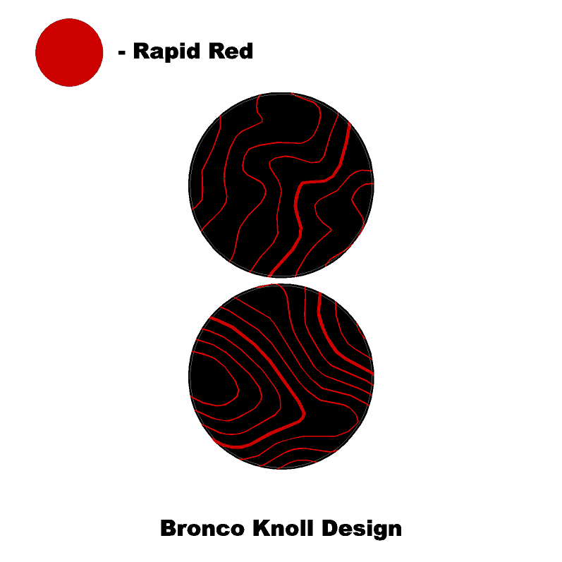 1966 Topographic Shifter Plate (Printed Series + Acrylic) - 2021+ Bronco