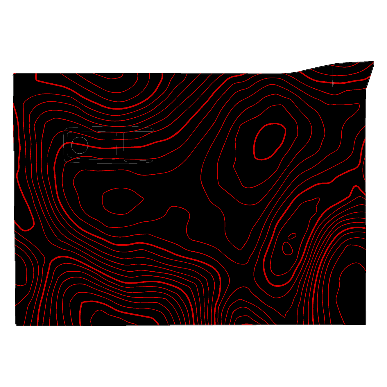 Topo Glovebox Overlay Kit (Printed Series) - 2021+ Bronco - 21BRNGLOVE-TPAMBL-21BRNGLOVE-TPA51L-21BRNGLOVE-TPAZL-21BRNGLOVE-TPCGL-21BRNGLOVE-TPCBNL-  DRIVEN - 22