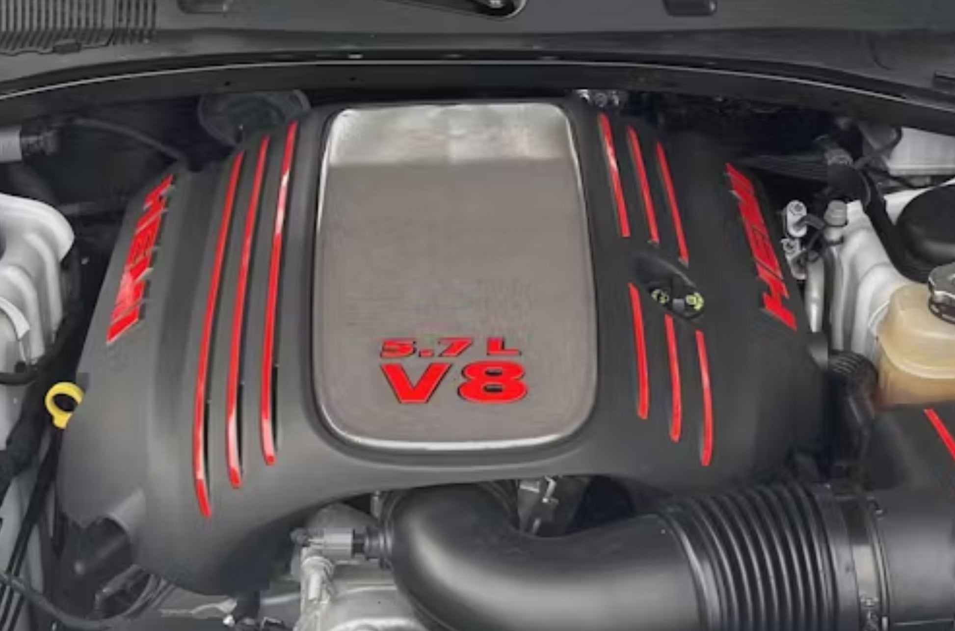 Engine Cover STRIPE Decals - 09-23 Challenger 5.7L - Challenger:EC-Stripes-01-Challenger:EC-Stripes-03-Challenger:EC-Stripes-02-Challenger:EC-Stripes-04-Challenger:EC-Stripes-05-  DRIVEN - 7
