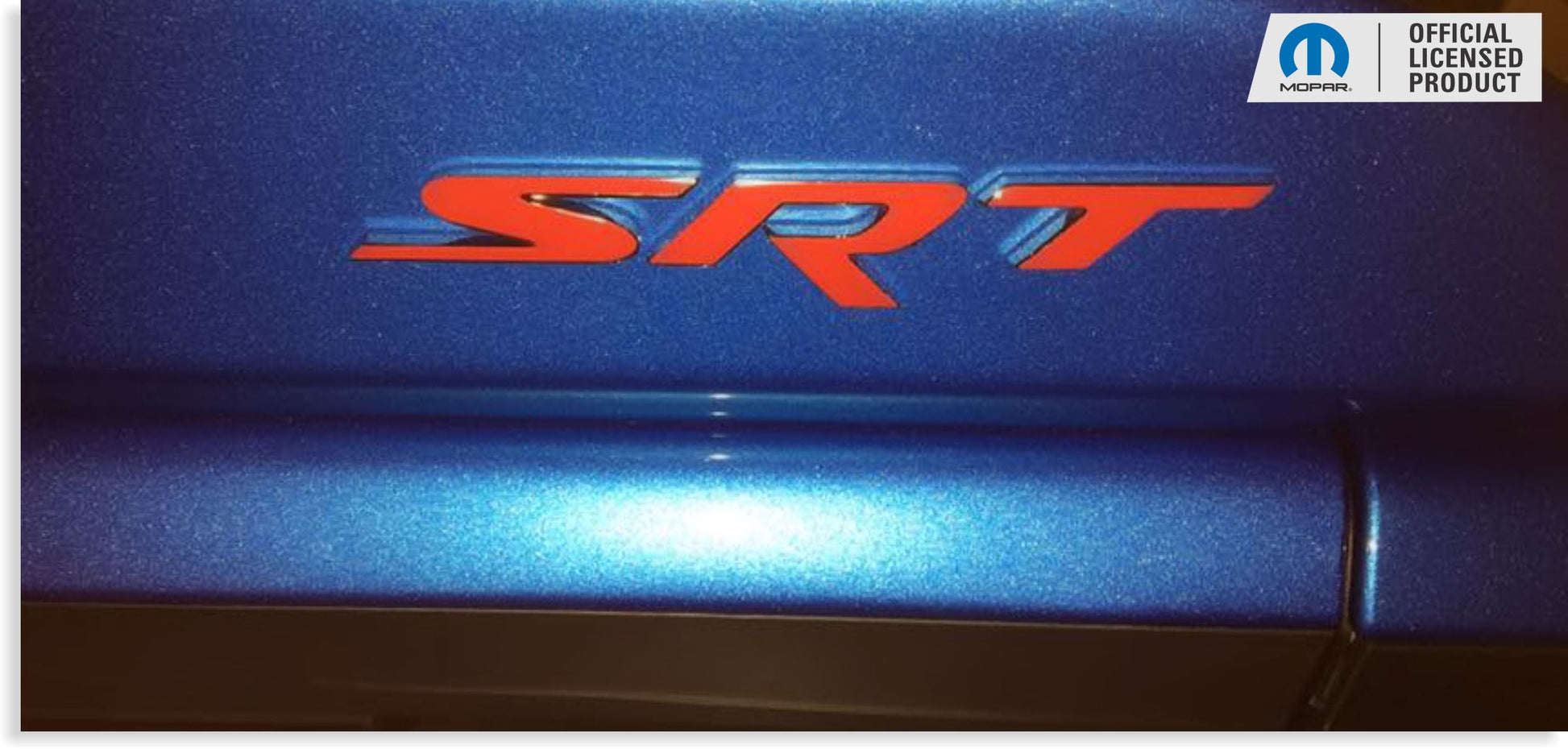 SRT Front and Rear Emblem Overlay Decals - 2015-2016 Challenger SRT Hellcat - sku-44666342473915-sku-44666342506683-sku-44666342539451-sku-44666342572219-sku-44666342604987-  DRIVEN - 4