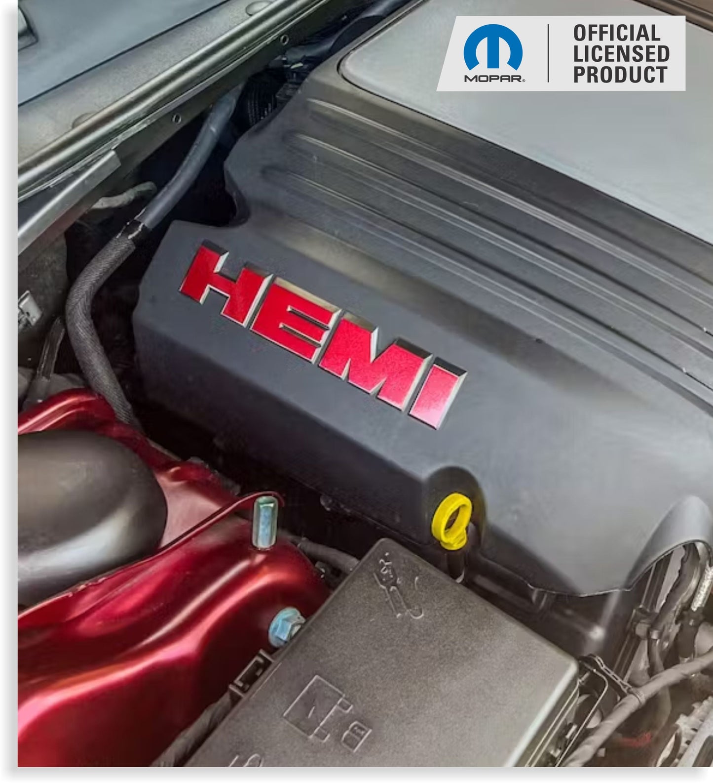 HEMI Lettering Engine Cover Decals - 06-23 Charger R/T - Charger:EC-HEMI-01-Charger:EC-HEMI-02-Charger:EC-HEMI-03-Charger:EC-HEMI-04-Charger:EC-HEMI-05-  DRIVEN - 11