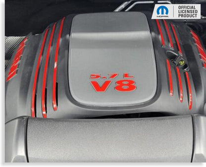 Engine Cover STRIPE Decals - 11-24 Durango 5.7L - Durango:EC-Stripes-01-Durango:EC-Stripes-02-Durango:EC-Stripes-03-Durango:EC-Stripes-04-Durango:EC-Stripes-05-  DRIVEN - 6