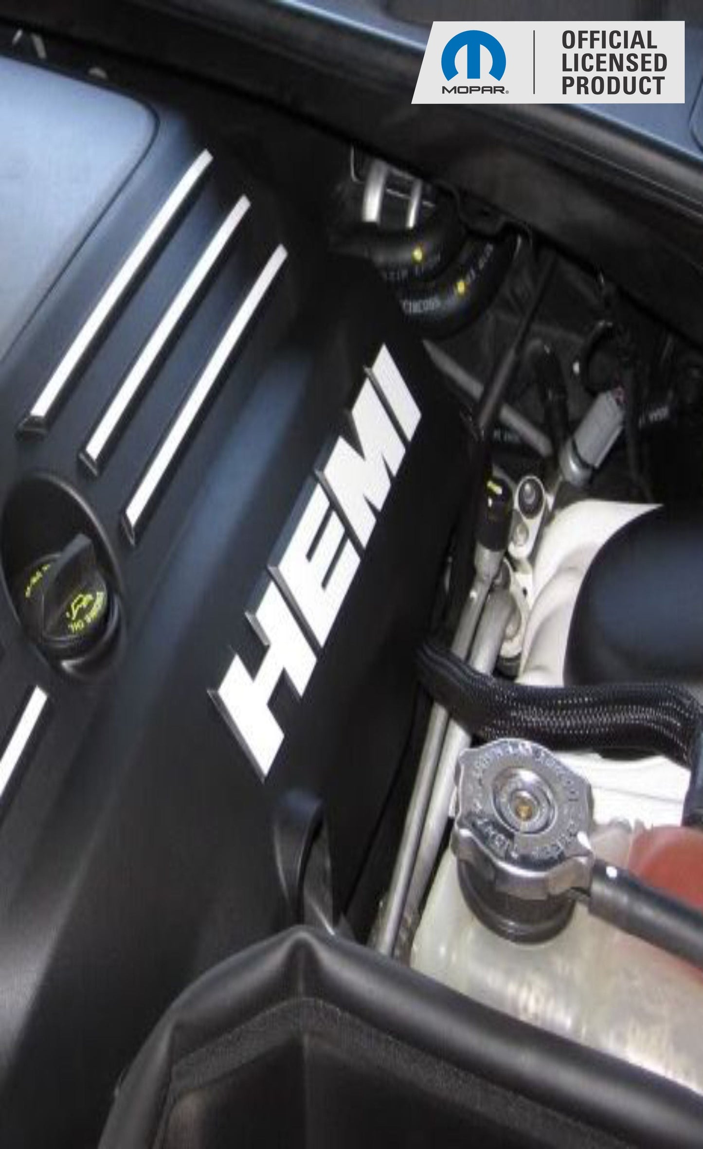 HEMI Lettering Engine Cover Decals - 05-23 300C 5.7L - 300C:EC-HEMI-01-300C:EC-HEMI-02-300C:EC-HEMI-03-300C:EC-HEMI-04-300C:EC-HEMI-05-  DRIVEN - 5