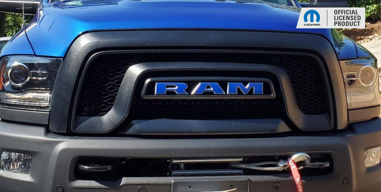 RAM Grille Emblem Overlay Decal   - 2019-2024 Ram 1500 Classic Warlock - Ram:ClassicWarlock-Front-01-Ram:ClassicWarlock-Front-03-Ram:ClassicWarlock-Front-02-Ram:ClassicWarlock-Front-04-Ram:ClassicWarlock-Front-05-  DRIVEN - 6