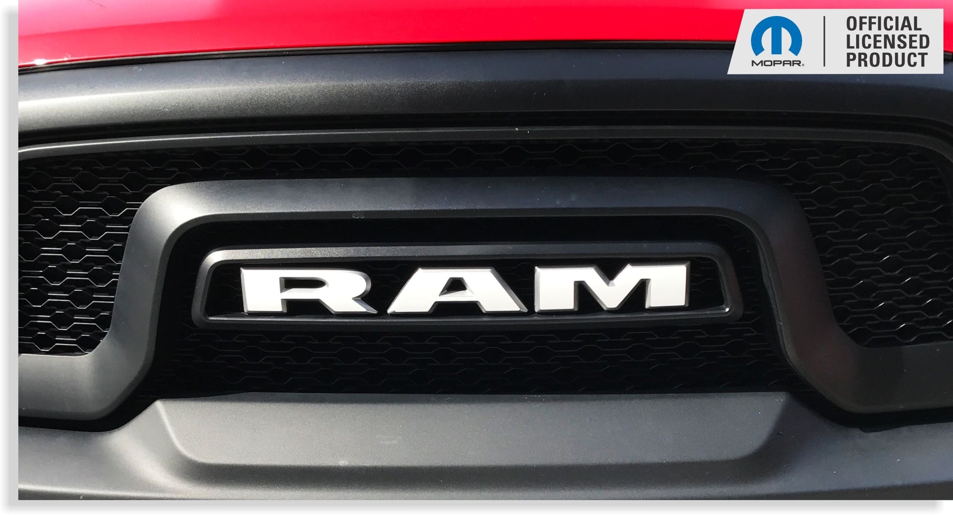 RAM Grille Emblem Overlay Decal   - 2019-2024 Ram 1500 Classic Warlock - Ram:ClassicWarlock-Front-01-Ram:ClassicWarlock-Front-03-Ram:ClassicWarlock-Front-02-Ram:ClassicWarlock-Front-04-Ram:ClassicWarlock-Front-05-  DRIVEN - 8