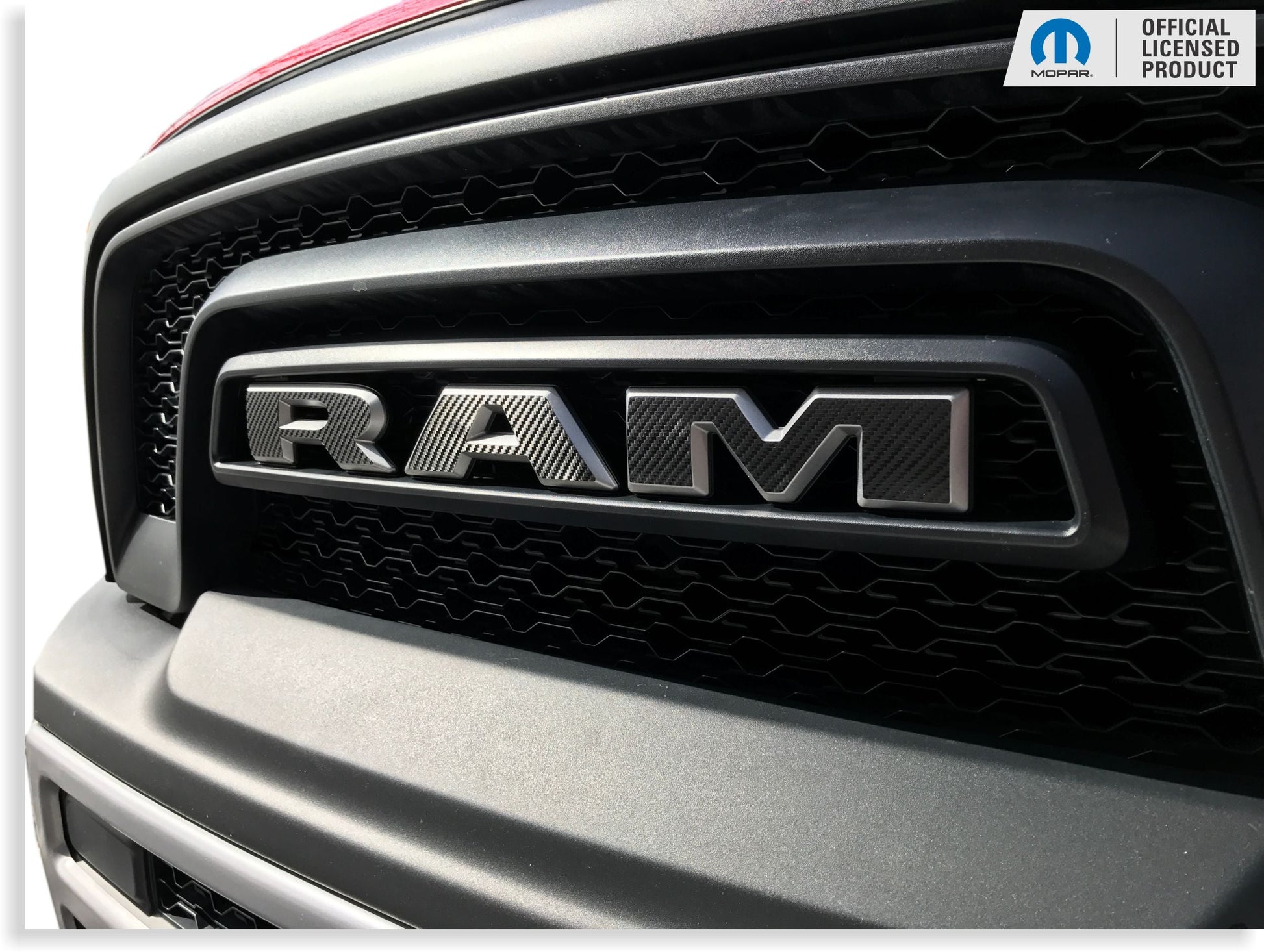 RAM Grille Emblem Overlay Decal   - 2019-2024 Ram 1500 Classic Warlock - Ram:ClassicWarlock-Front-01-Ram:ClassicWarlock-Front-03-Ram:ClassicWarlock-Front-02-Ram:ClassicWarlock-Front-04-Ram:ClassicWarlock-Front-05-  DRIVEN - 9
