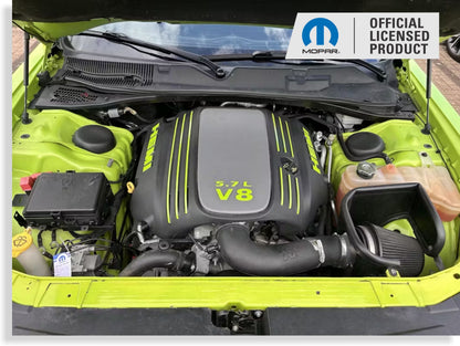 Engine Cover STRIPE Decals - 09-23 Challenger 5.7L - Challenger:EC-Stripes-01-Challenger:EC-Stripes-03-Challenger:EC-Stripes-02-Challenger:EC-Stripes-04-Challenger:EC-Stripes-05-  DRIVEN - 6