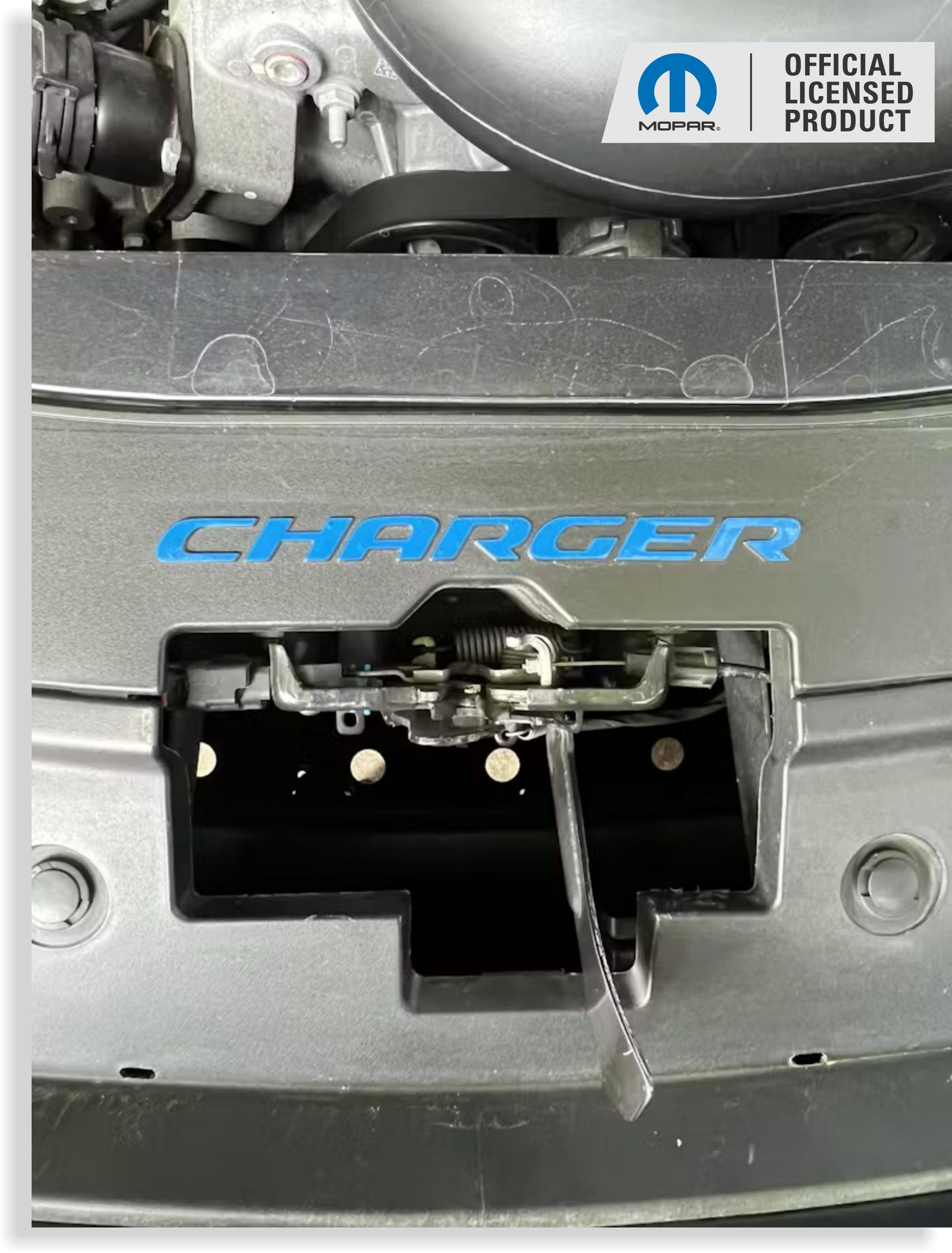 CHARGER Radiator Cover Lettering Overlay Decal - Charger-Radiator-B-01-Charger-Radiator-B-03-Charger-Radiator-B-02-Charger-Radiator-B-04-Charger-Radiator-B-05-  DRIVEN - 9