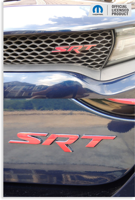 SRT Emblem Overlay Decals - 2015-2016 Charger SRT Hellcat - sku-44591964717243-sku-44591964750011-sku-44591964782779-sku-44591964815547-sku-44591964848315-  DRIVEN - 1