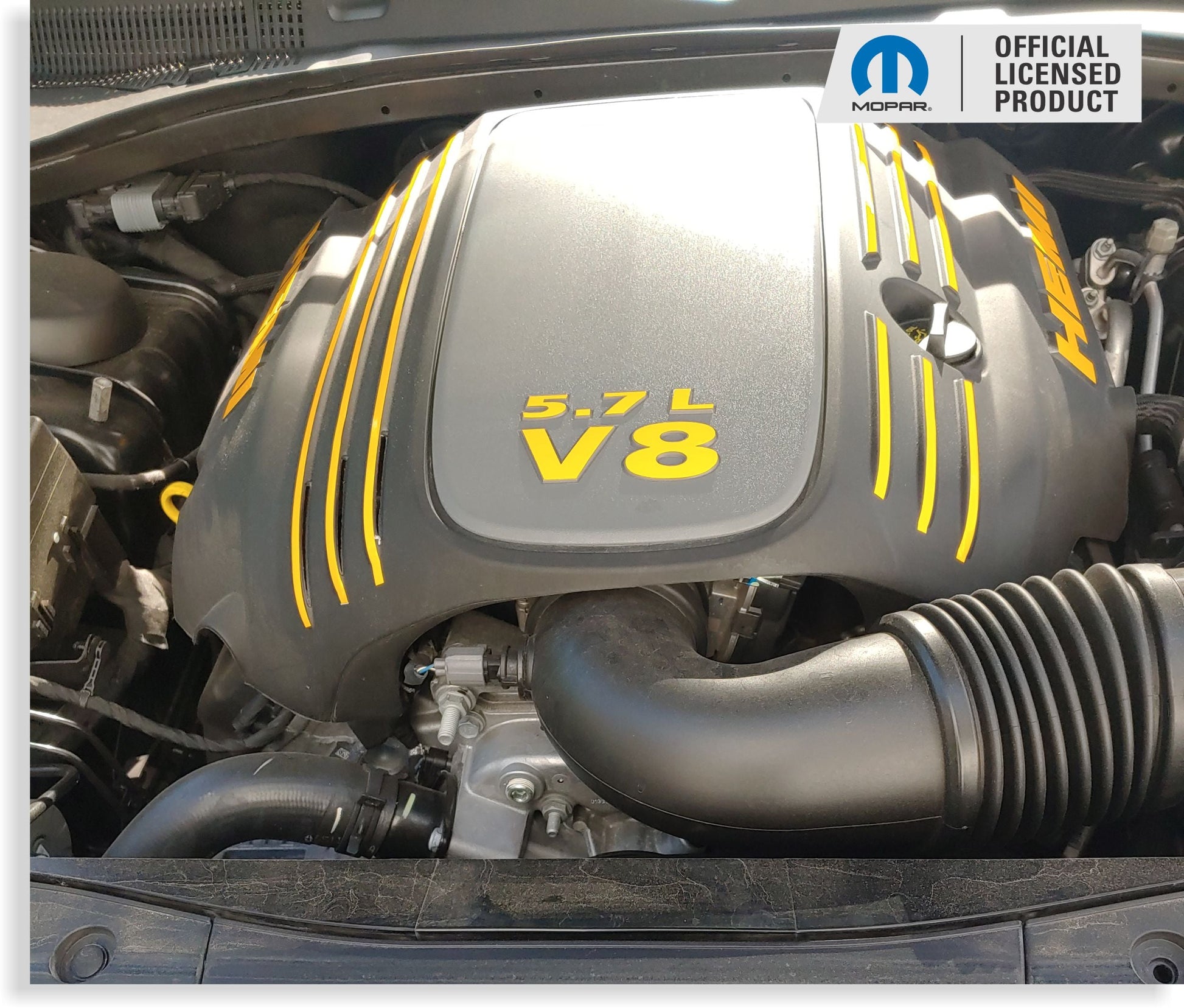 Engine Cover STRIPE Decals - Charger 5.7L - CHARGER:EC-Stripes-01-CHARGER:EC-Stripes-03-CHARGER:EC-Stripes-02-CHARGER:EC-Stripes-04-CHARGER:EC-Stripes-05-  DRIVEN - 1