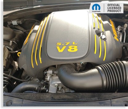 Engine Cover STRIPE Decals - Charger 5.7L - CHARGER:EC-Stripes-01-CHARGER:EC-Stripes-03-CHARGER:EC-Stripes-02-CHARGER:EC-Stripes-04-CHARGER:EC-Stripes-05-  DRIVEN - 1