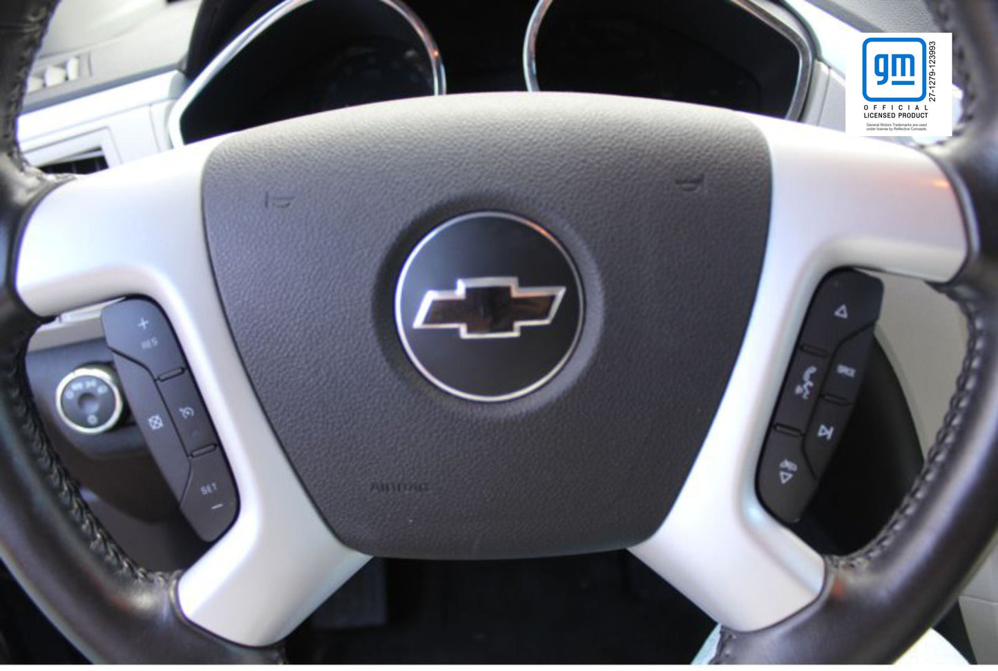 Steering Wheel Bowtie Overlay Decal - 07-14 Suburban - SUBURBAN:SWO-01-SUBURBAN:SWO-02-SUBURBAN:SWO-03-SUBURBAN:SWO-04-SUBURBAN:SWO-05-  DRIVEN - 2
