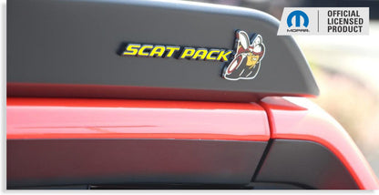SCAT PACK Spoiler Emblem Overlay Decal Sticker - 2020-2022 Challenger Scat Pack - sku-44801906606267-sku-44801906671803-sku-44801906737339-sku-44801906802875-sku-44801906868411-  DRIVEN - 3