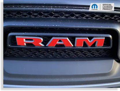 RAM Grille Emblem Overlay Decal   - 2019-2024 Ram 1500 Classic Warlock - Ram:ClassicWarlock-Front-01-Ram:ClassicWarlock-Front-03-Ram:ClassicWarlock-Front-02-Ram:ClassicWarlock-Front-04-Ram:ClassicWarlock-Front-05-  DRIVEN - 11