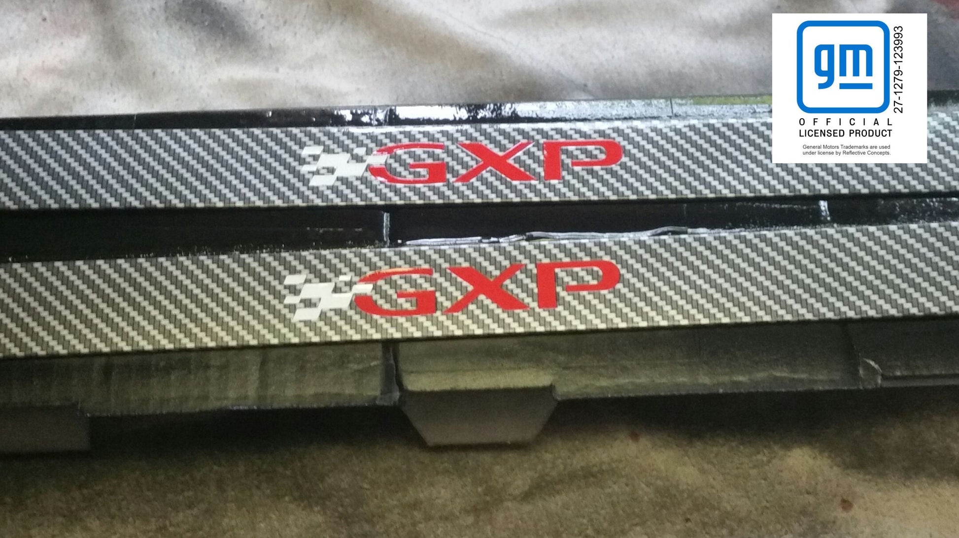GXP Door Sill Overlay Decals - 05-08 Grand Prix GXP - PO:GP:G7:GXP-SILL-01-  DRIVEN - 2