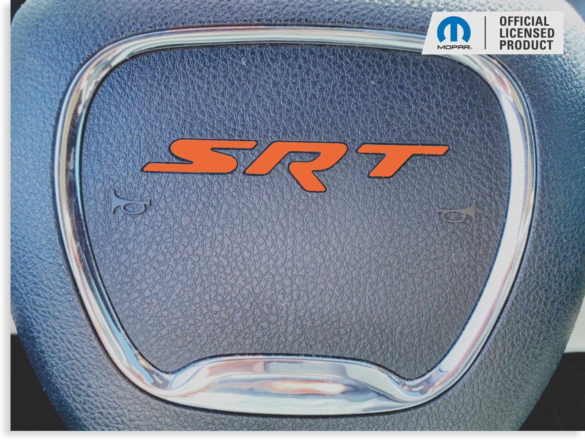 SRT Steering Wheel Emblem Overlay Decal   - 15-23 Charger SRT - SRT-SWO:Charger-01-SRT-SWO:Charger-03-SRT-SWO:Charger-02-SRT-SWO:Charger-04-SRT-SWO:Charger-05-  DRIVEN - 7