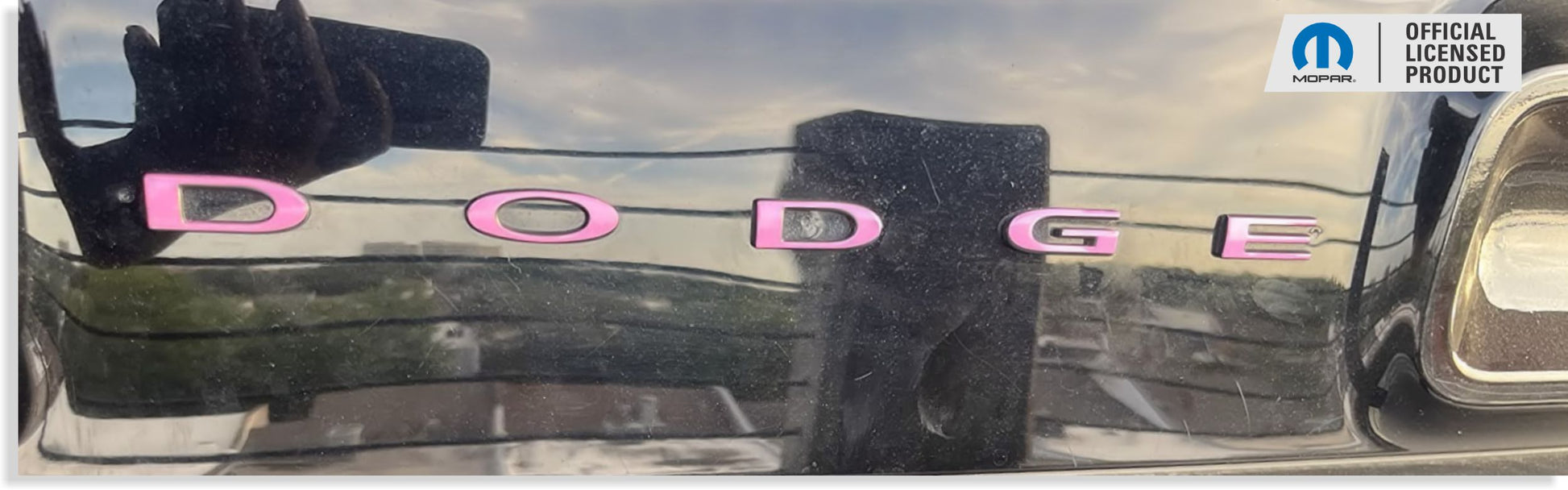 DODGE Trunk Lettering Emblem Overlay Decal - 2015-2023 Challenger - Challenger-TB-01-Challenger-TB-02-Challenger-TB-03-Challenger-TB-04-Challenger-TB-05-  DRIVEN - 9