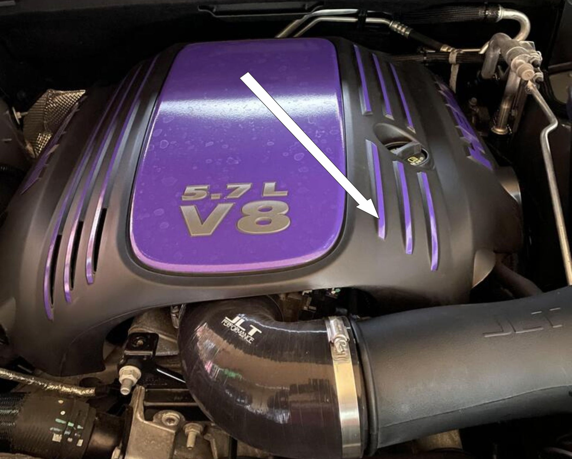 Engine Cover STRIPE Decals - 11-24 Durango 5.7L - Durango:EC-Stripes-01-Durango:EC-Stripes-02-Durango:EC-Stripes-03-Durango:EC-Stripes-04-Durango:EC-Stripes-05-  DRIVEN - 7
