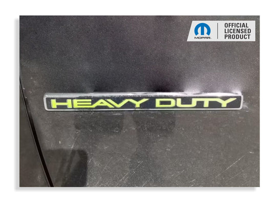 HEAVY DUTY Door Emblem Overlay Decals   - 2013-2018 Ram 3500 - sku-44828241625275-sku-44828241658043-sku-44828241690811-sku-44828241723579-sku-44828241756347-  DRIVEN - 1