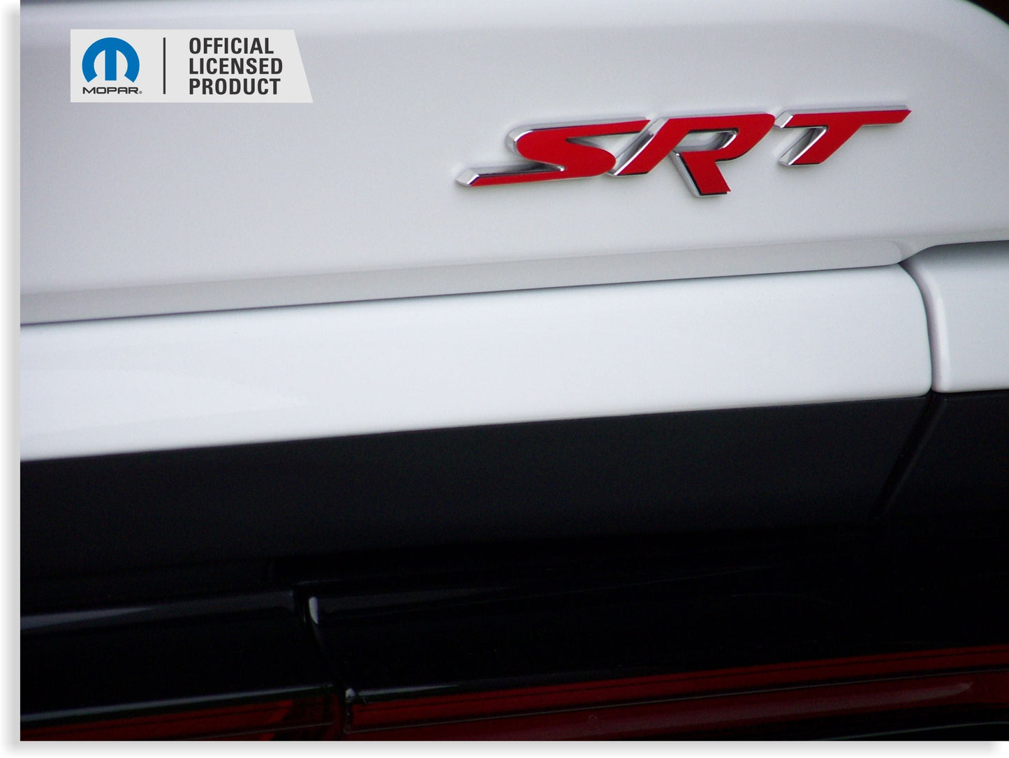 SRT Front and Rear Emblem Overlay Decals - 2015-2016 Challenger SRT Hellcat - sku-44666342473915-sku-44666342506683-sku-44666342539451-sku-44666342572219-sku-44666342604987-  DRIVEN - 7