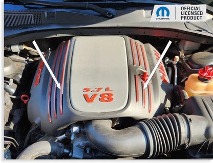 Engine Cover STRIPE Decals - Charger 5.7L - CHARGER:EC-Stripes-01-CHARGER:EC-Stripes-03-CHARGER:EC-Stripes-02-CHARGER:EC-Stripes-04-CHARGER:EC-Stripes-05-  DRIVEN - 3