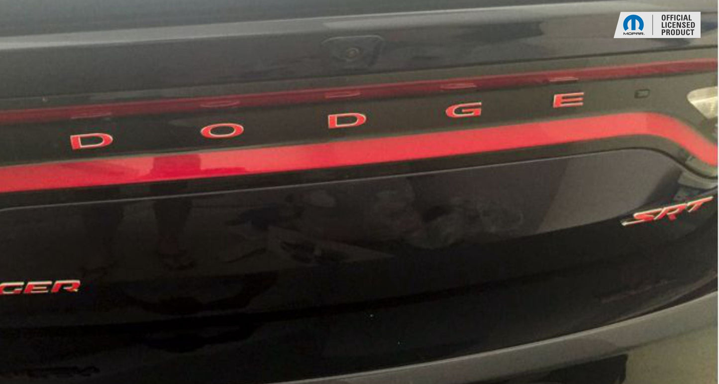 DODGE Trunk Lettering Emblem Overlay Decal - 2011-2023 Charger - Charger:Dodge-TB-01-Charger:Dodge-TB-03-Charger:Dodge-TB-02-Charger:Dodge-TB-04-Charger:Dodge-TB-05-  DRIVEN - 5