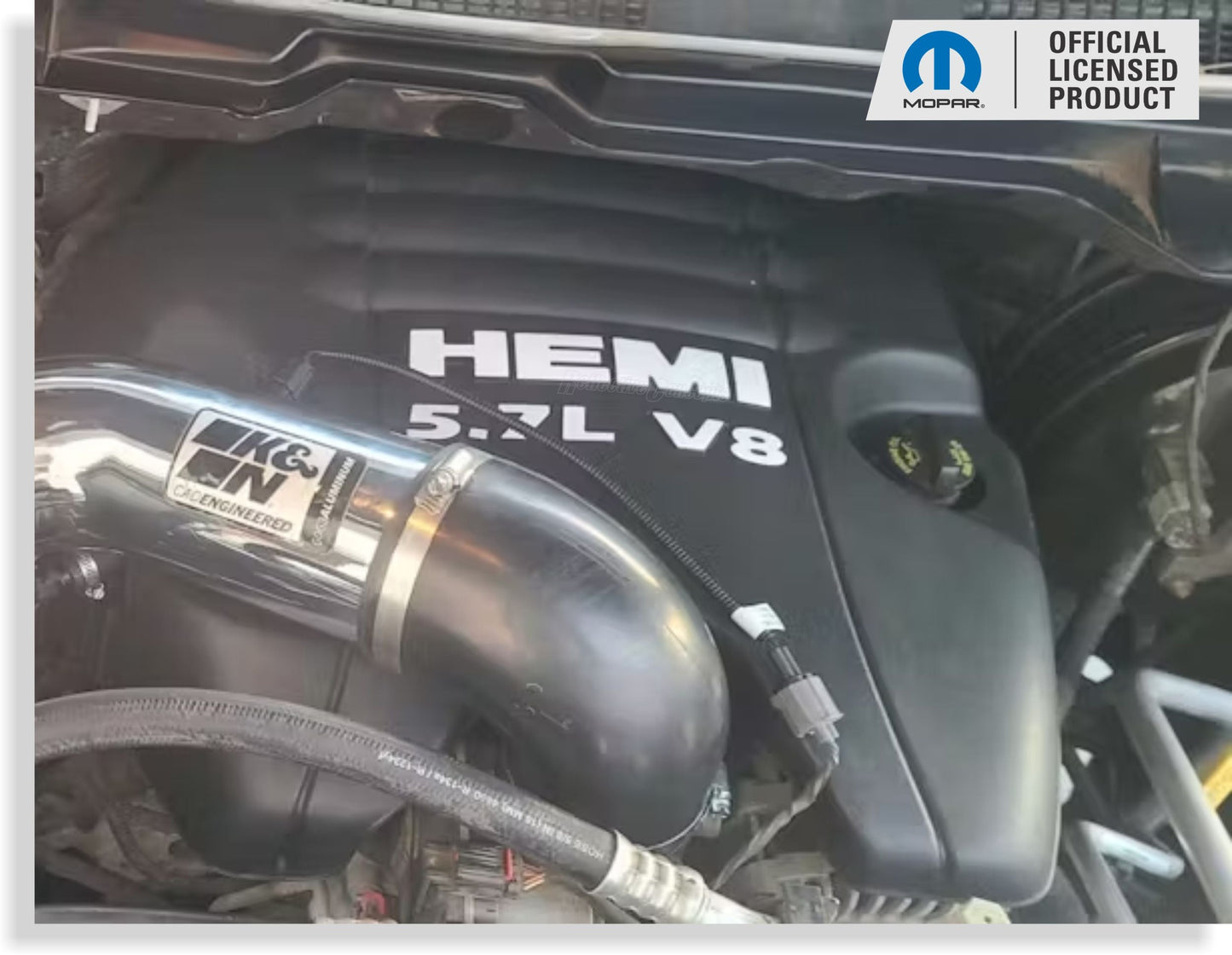 HEMI 5.7L V8 Engine Cover Decals   - 2009-2018 Ram - Ram0918:EC57-01-Ram0918:EC57-03-Ram0918:EC57-02-Ram0918:EC57-04-Ram0918:EC57-05-  DRIVEN - 3