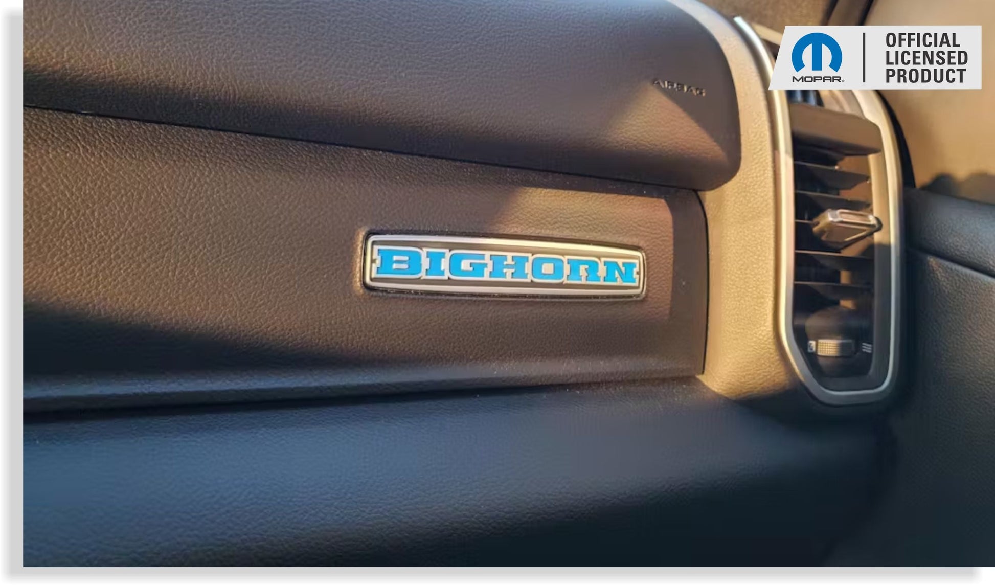 BIGHORN Glove Box Inlay Decal  - 2019-2026 Ram Bighorn - Ram19:Bighorn-GB-01-Ram19:Bighorn-GB-03-Ram19:Bighorn-GB-02-Ram19:Bighorn-GB-04-Ram19:Bighorn-GB-05-  DRIVEN - 3