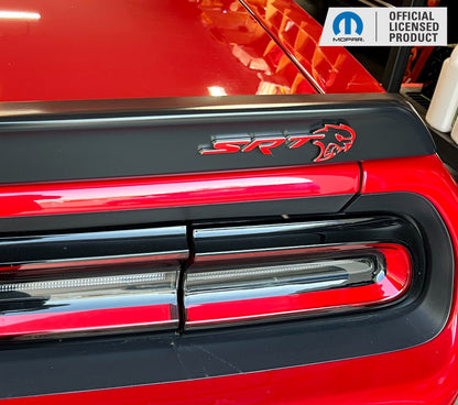 SRT Front and Rear Emblem Overlay Decals - 18-23 Challenger SRT Hellcat - sku-44665709134011-sku-44665709166779-sku-44665709199547-sku-44665709232315-sku-44665709265083-  DRIVEN - 6