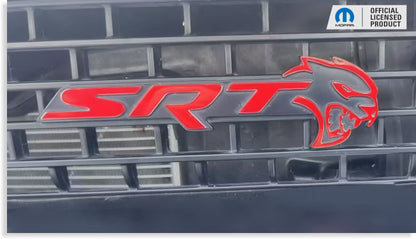 SRT Front and Rear Emblem Overlay Decals - 18-23 Challenger SRT Hellcat - sku-44665709134011-sku-44665709166779-sku-44665709199547-sku-44665709232315-sku-44665709265083-  DRIVEN - 5