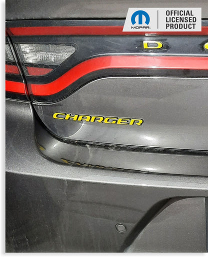 CHARGER Trunk Emblem Overlay Decal - 2015-2023 Charger - Charger-B-01-sku-44630706782395-Charger-B-02-sku-44630706815163-Charger-B-03-  DRIVEN - 1