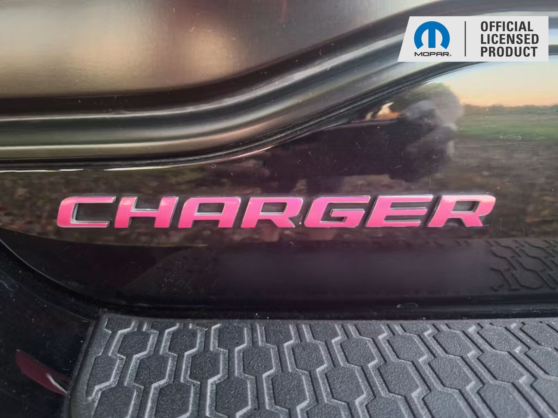 CHARGER Trunk Emblem Overlay Decal - 2006-2014 Charger - CHARGER0614-B-RBK-CHARGER0614-B-RLS-CHARGER0614-B-RRD-CHARGER0614-B-RGD-CHARGER0614-B-RMB-  DRIVEN - 5