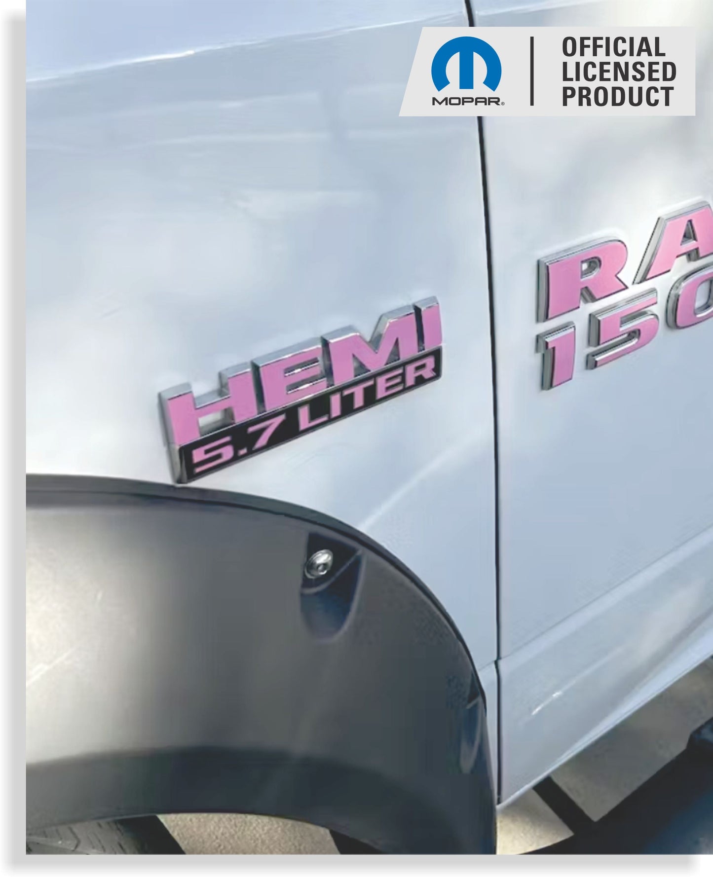 HEMI 5.7 LITER Emblem Overlay Decals - 2013-2018 Ram - Ram:HEMI57-B-01-Ram:HEMI57-B-02-Ram:HEMI57-B-03-Ram:HEMI57-B-04-Ram:HEMI57-B-05-  DRIVEN - 4