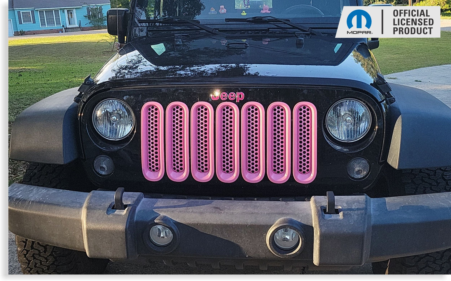 Jeep Grille Emblem Overlay Decal Sticker  - 07-18 Wrangler JK - JeepWrangler1218:Jeep-F-01-JeepWrangler1218:Jeep-F-02-JeepWrangler1218:Jeep-F-03-JeepWrangler1218:Jeep-F-04-JeepWrangler1218:Jeep-F-05-  DRIVEN - 1