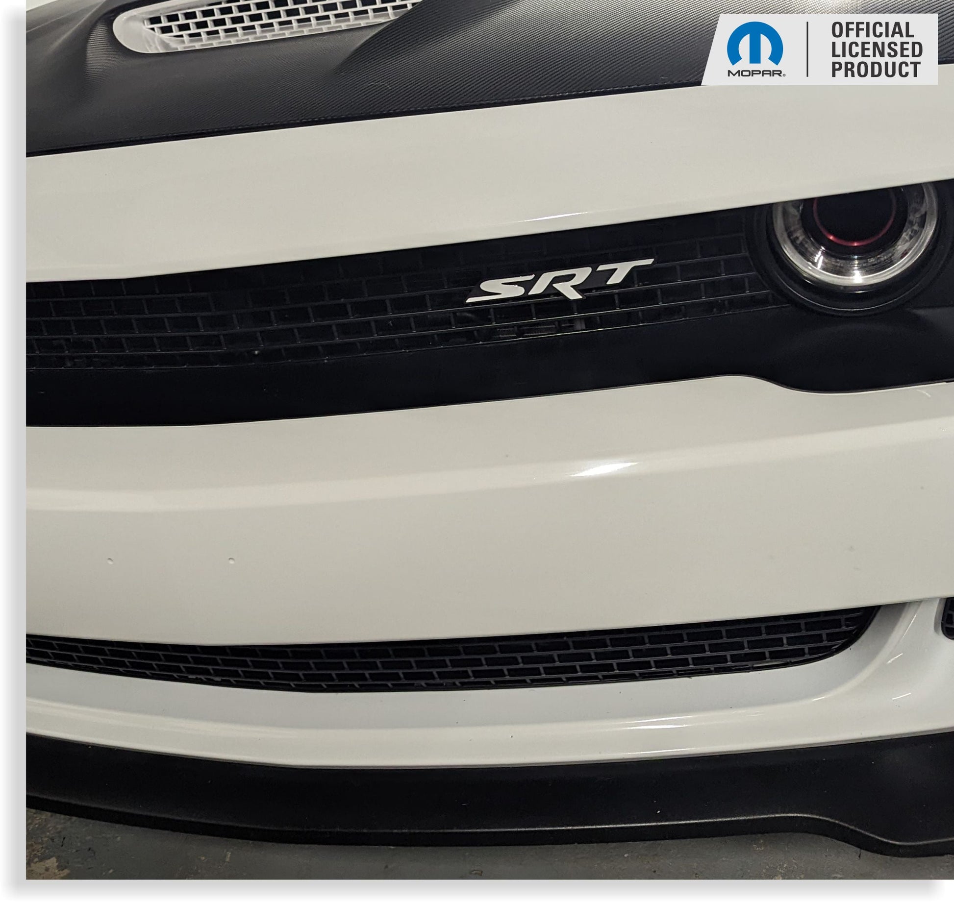 SRT Front and Rear Emblem Overlay Decals - 2017 Challenger SRT Hellcat - sku-44666330906811-sku-44666330939579-sku-44666330972347-sku-44666331005115-sku-44666331037883-  DRIVEN - 7