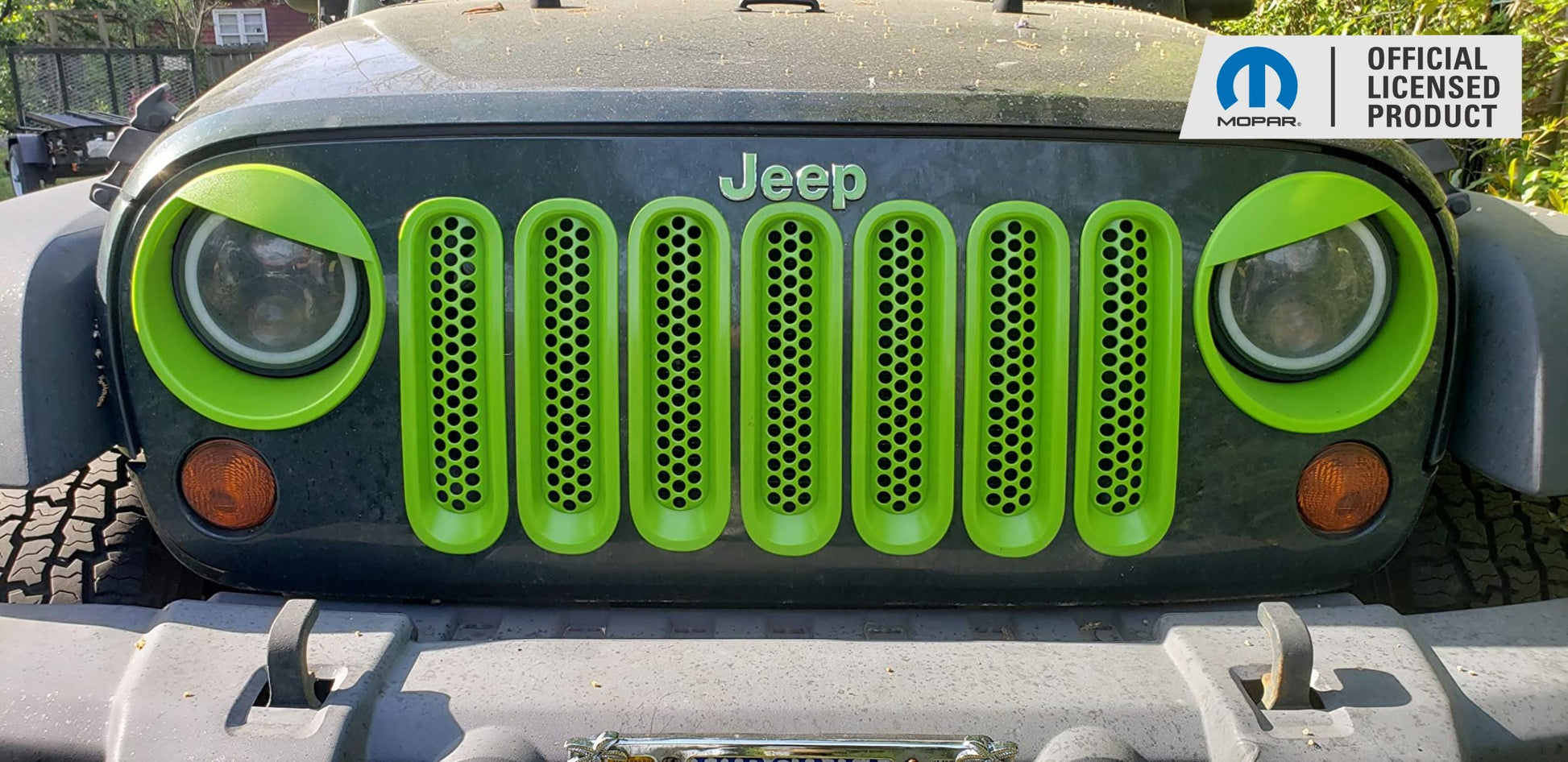 Jeep Grille Emblem Overlay Decal Sticker  - 07-18 Wrangler JK - JeepWrangler1218:Jeep-F-01-JeepWrangler1218:Jeep-F-02-JeepWrangler1218:Jeep-F-03-JeepWrangler1218:Jeep-F-04-JeepWrangler1218:Jeep-F-05-  DRIVEN - 8