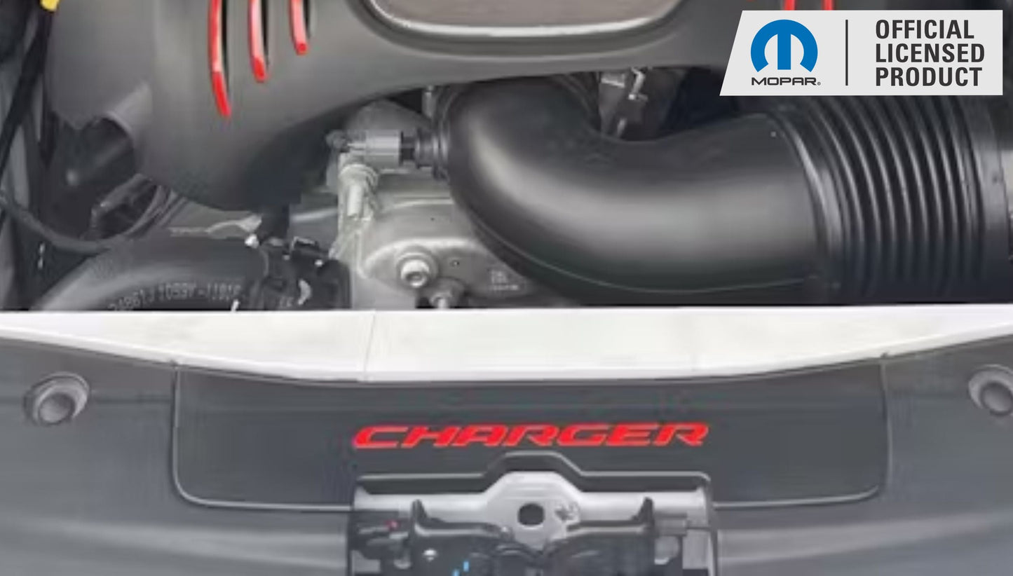 CHARGER Radiator Cover Lettering Overlay Decal - Charger-Radiator-B-01-Charger-Radiator-B-03-Charger-Radiator-B-02-Charger-Radiator-B-04-Charger-Radiator-B-05-  DRIVEN - 10