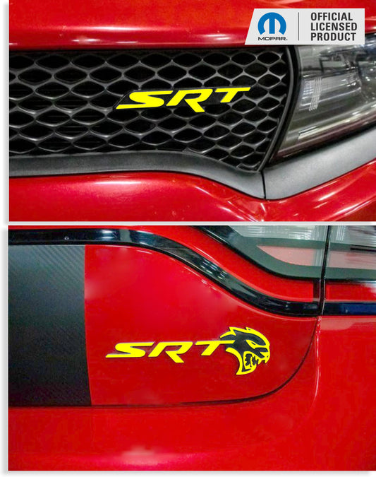 SRT Emblem Overlay Decals - 2017 Dodge Charger SRT Hellcat - sku-44591968780475-sku-44591968813243-sku-44591968846011-sku-44591968878779-sku-44591968911547-  DRIVEN - 1