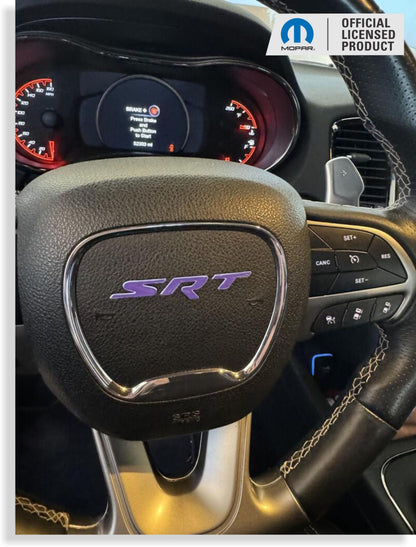 SRT Steering Wheel Emblem Overlay Decal   - 15-23 Charger SRT - SRT-SWO:Charger-01-SRT-SWO:Charger-03-SRT-SWO:Charger-02-SRT-SWO:Charger-04-SRT-SWO:Charger-05-  DRIVEN - 4