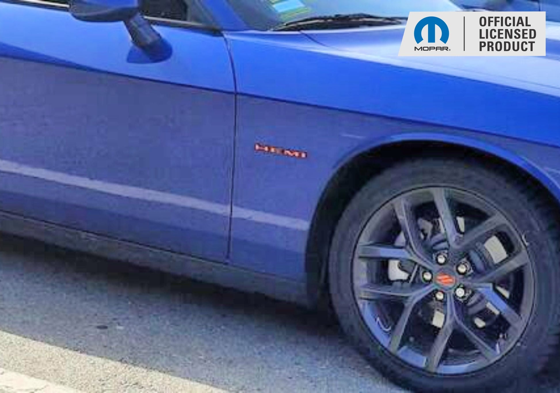 Hemi Emblem Overlay Decals (pair) - 2020-2022 Challenger RT - sku-44811571232955-sku-44811571265723-sku-44811571298491-sku-44811571331259-sku-44811571364027-  DRIVEN - 1