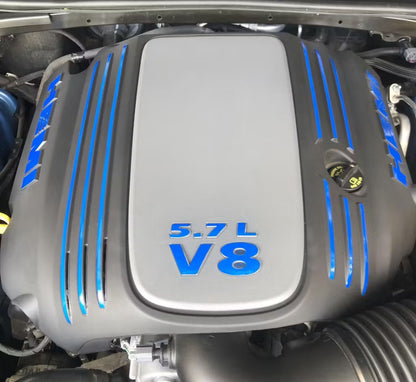 Engine Cover STRIPE Decals - Charger 5.7L - CHARGER:EC-Stripes-01-CHARGER:EC-Stripes-03-CHARGER:EC-Stripes-02-CHARGER:EC-Stripes-04-CHARGER:EC-Stripes-05-  DRIVEN - 9