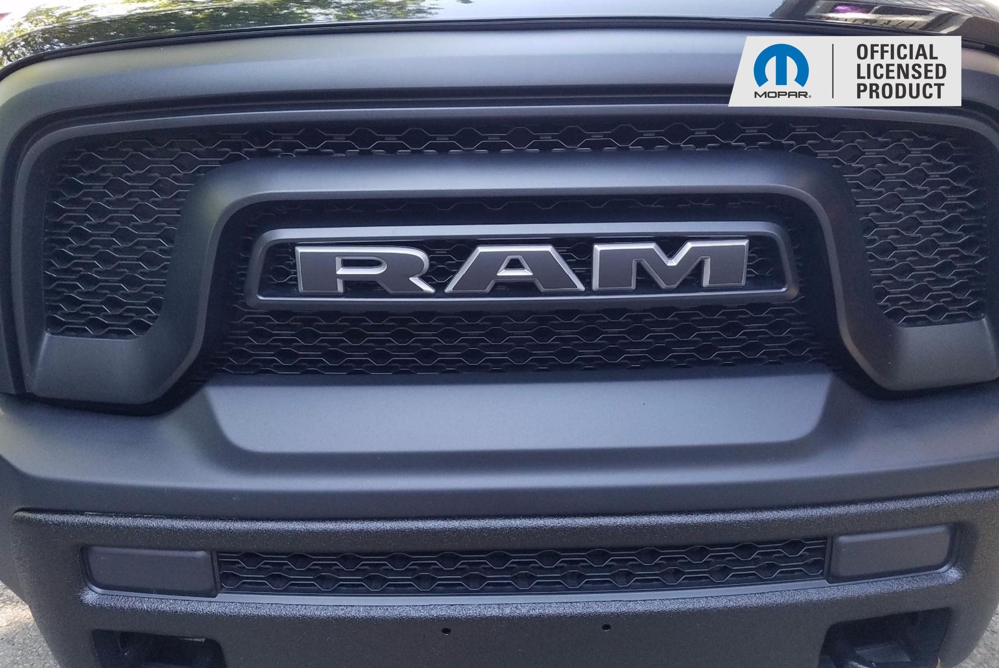 RAM Grille Emblem Overlay Decal   - 2019-2024 Ram 1500 Classic Warlock - Ram:ClassicWarlock-Front-01-Ram:ClassicWarlock-Front-03-Ram:ClassicWarlock-Front-02-Ram:ClassicWarlock-Front-04-Ram:ClassicWarlock-Front-05-  DRIVEN - 18