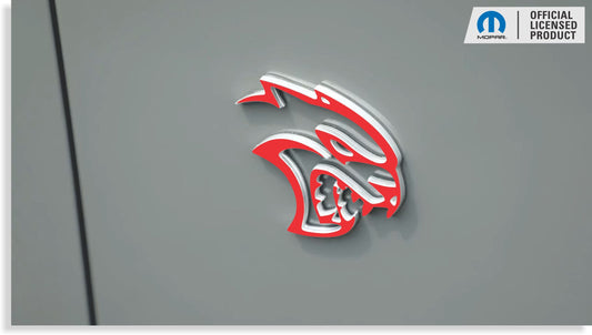 Hellcat Emblem Overlay Decals (pair) - 19-23 Challenger SRT Hellcat - sku-44666394935483-sku-44666395033787-sku-44666395132091-sku-44666395230395-sku-44666395328699-  DRIVEN - 1