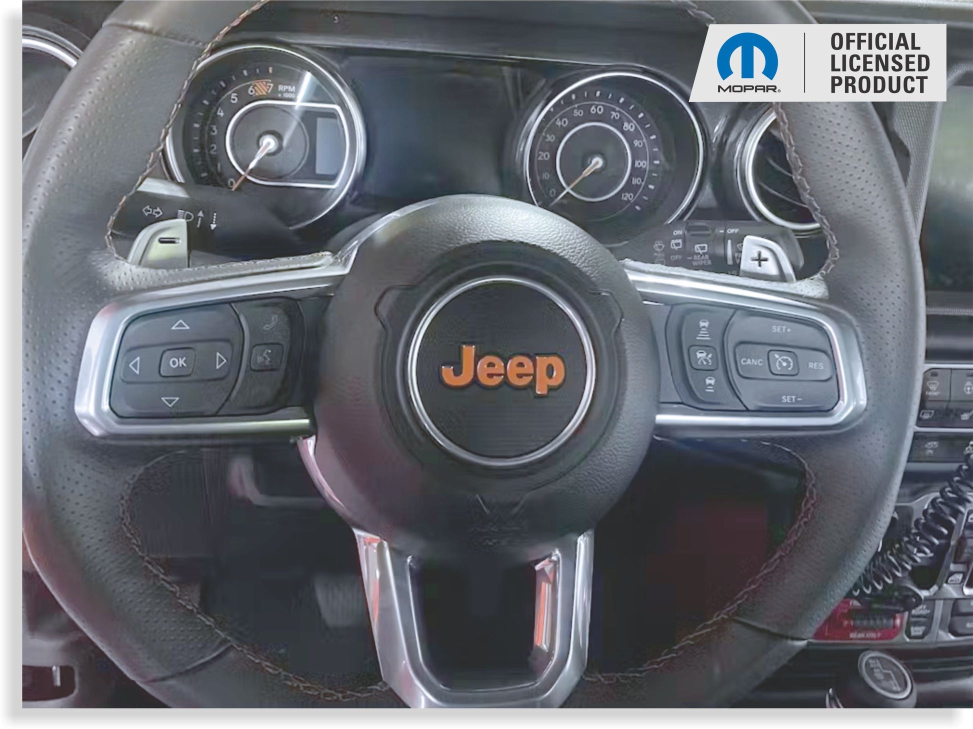 JEEP Steering Wheel Emblem Overlay Decal   - 2020-2025 Gladiator - Gladiator:SWO-01-Gladiator:SWO-02-Gladiator:SWO-03-Gladiator:SWO-04-Gladiator:SWO-05-  DRIVEN - 1