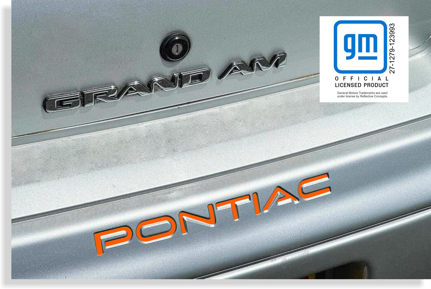 Rear Lettering Inlay Decals - 99-05 Grand Am - PO:GA:R-01-PO:GA:R-02-PO:GA:R-03-PO:GA:R-04-PO:GA:R-05-  DRIVEN - 1