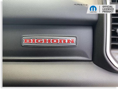 BIGHORN Glove Box Inlay Decal  - 2019-2026 Ram Bighorn - Ram19:Bighorn-GB-01-Ram19:Bighorn-GB-03-Ram19:Bighorn-GB-02-Ram19:Bighorn-GB-04-Ram19:Bighorn-GB-05-  DRIVEN - 1