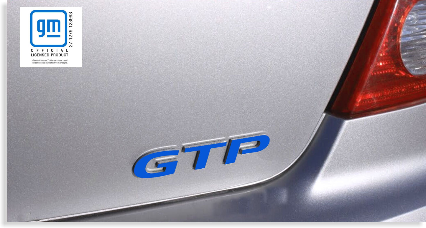 GTP Emblem Overlay Decal - Pontiac G6 - PO:G6:GTP-B-01-PO:G6:GTP-B-02-PO:G6:GTP-B-03-PO:G6:GTP-B-04-PO:G6:GTP-B-05-  DRIVEN - 1