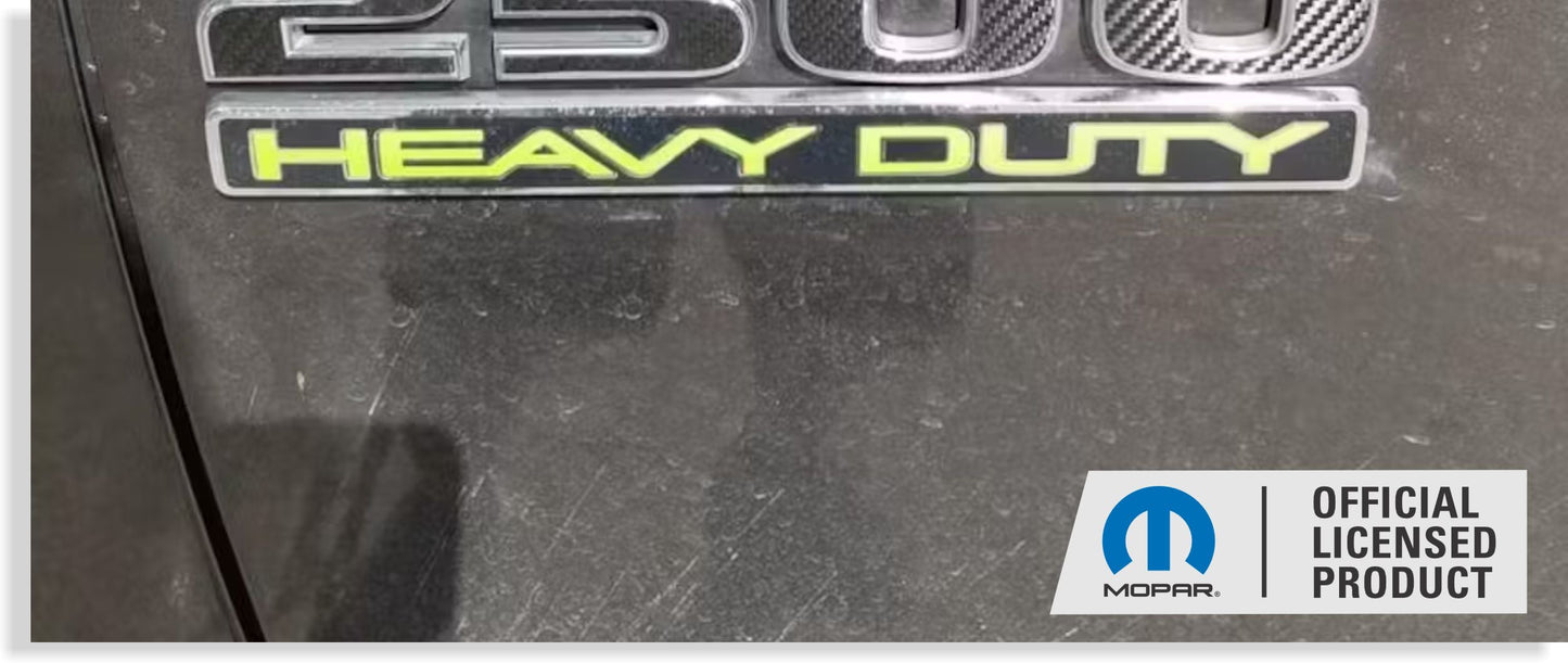 HEAVY DUTY Door Emblem Overlay Decals   - 2013-2018 Ram 2500 - Ram1318:HeavyDuty-B-01-Ram1318:HeavyDuty-B-03-Ram1318:HeavyDuty-B-02-Ram1318:HeavyDuty-B-04-Ram1318:HeavyDuty-B-05-  DRIVEN - 1