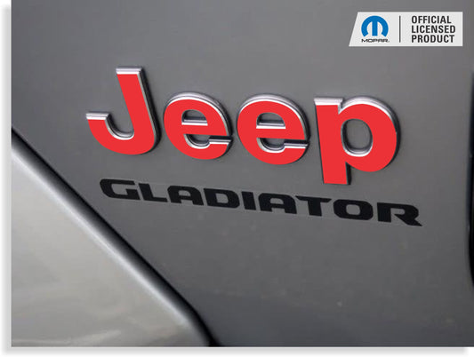 Jeep Fender Emblem Overlay Decals  - 2020-2025 Gladiator - Gladiator:Jeep-B-01-Gladiator:Jeep-B-02-Gladiator:Jeep-B-03-Gladiator:Jeep-B-04-Gladiator:Jeep-B-05-  DRIVEN - 1